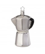 NEW - Inge Glas Glass Ornament - Espresso Coffee Pot